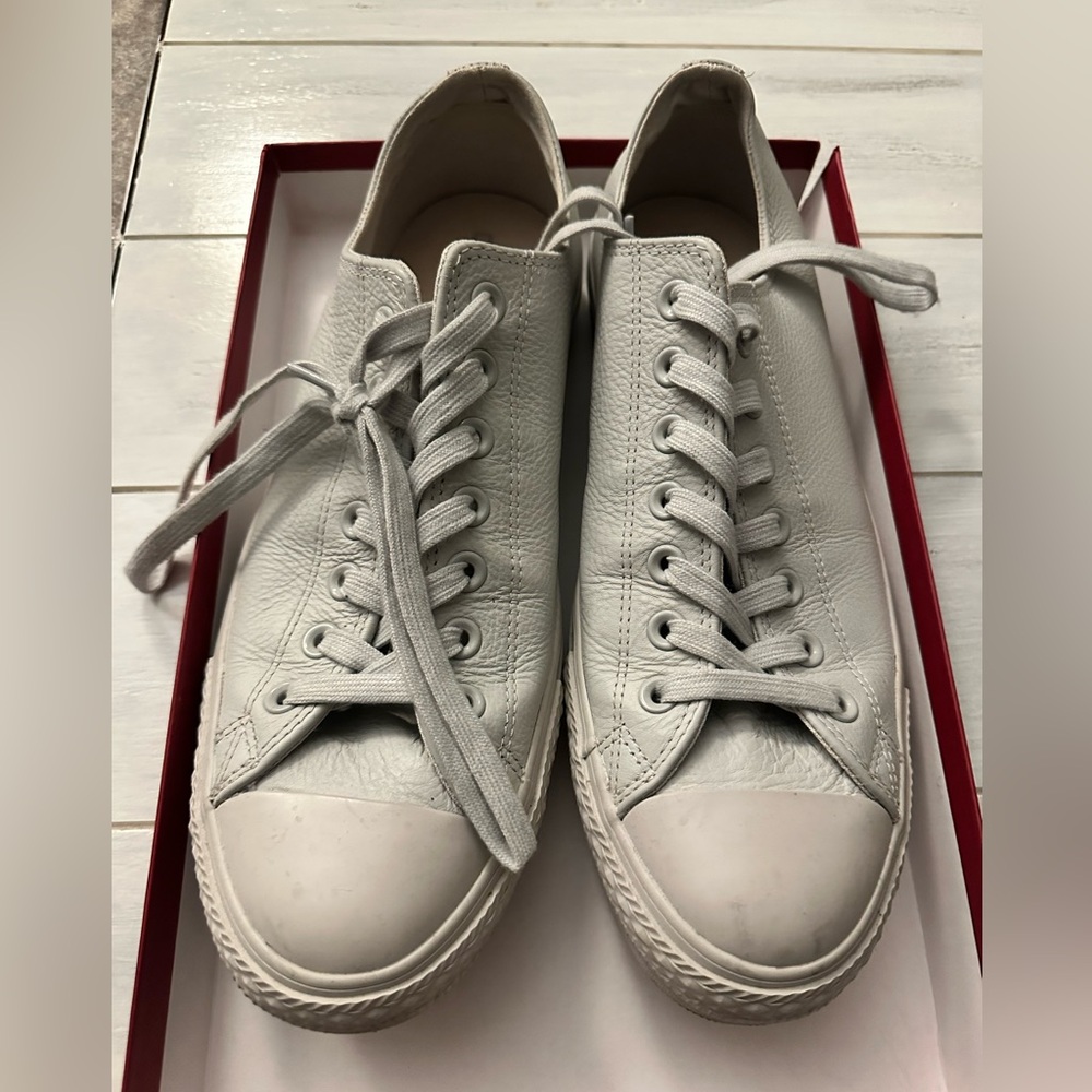 White Leather Sneakers